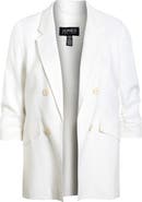 Jones New York Open Front Linen Blend Jacket