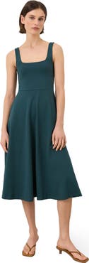 Pact Fit & Flare Square Neck Dress Made With Organic Cotton