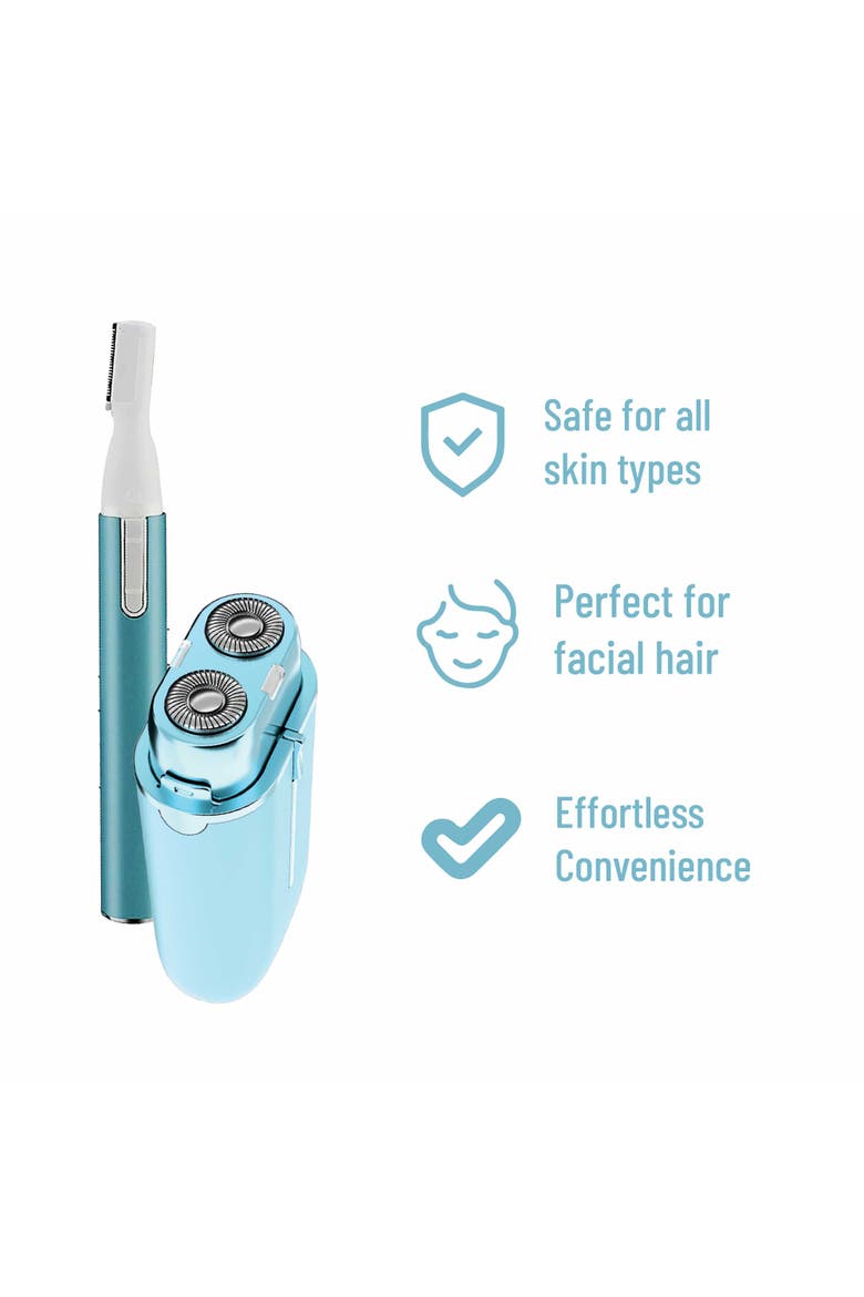Perfect Precision Facial Trimming, Brow Styling, and Painless Shaving in One Kit, Alternate, color, Multicolor