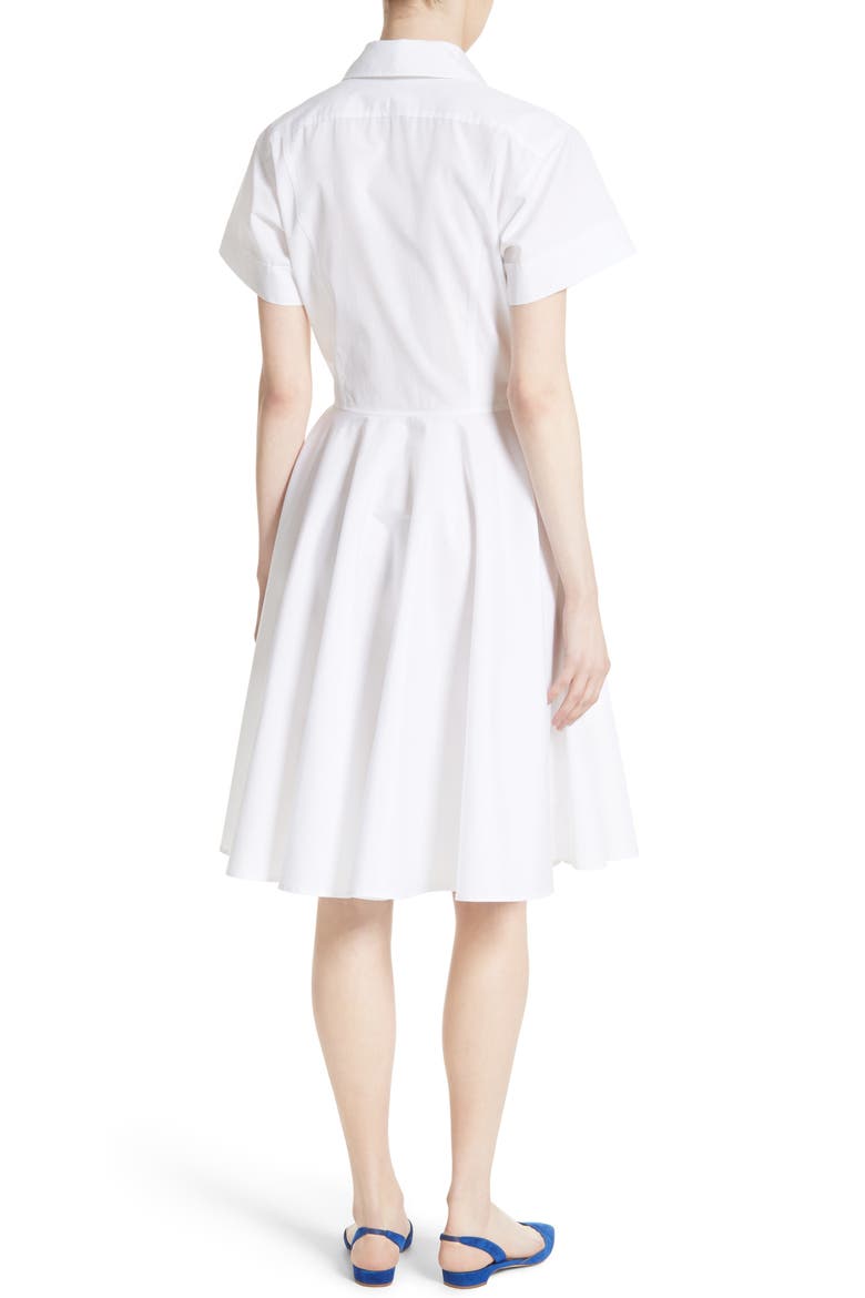 Cotton Shirtdress, Main, color, WHITE