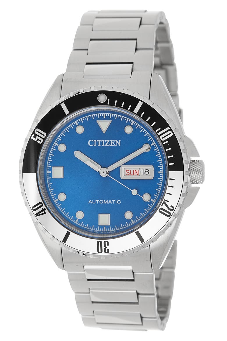 Sport Bracelet Strap Automatic Watch, 42mm, Main, color, SILVER