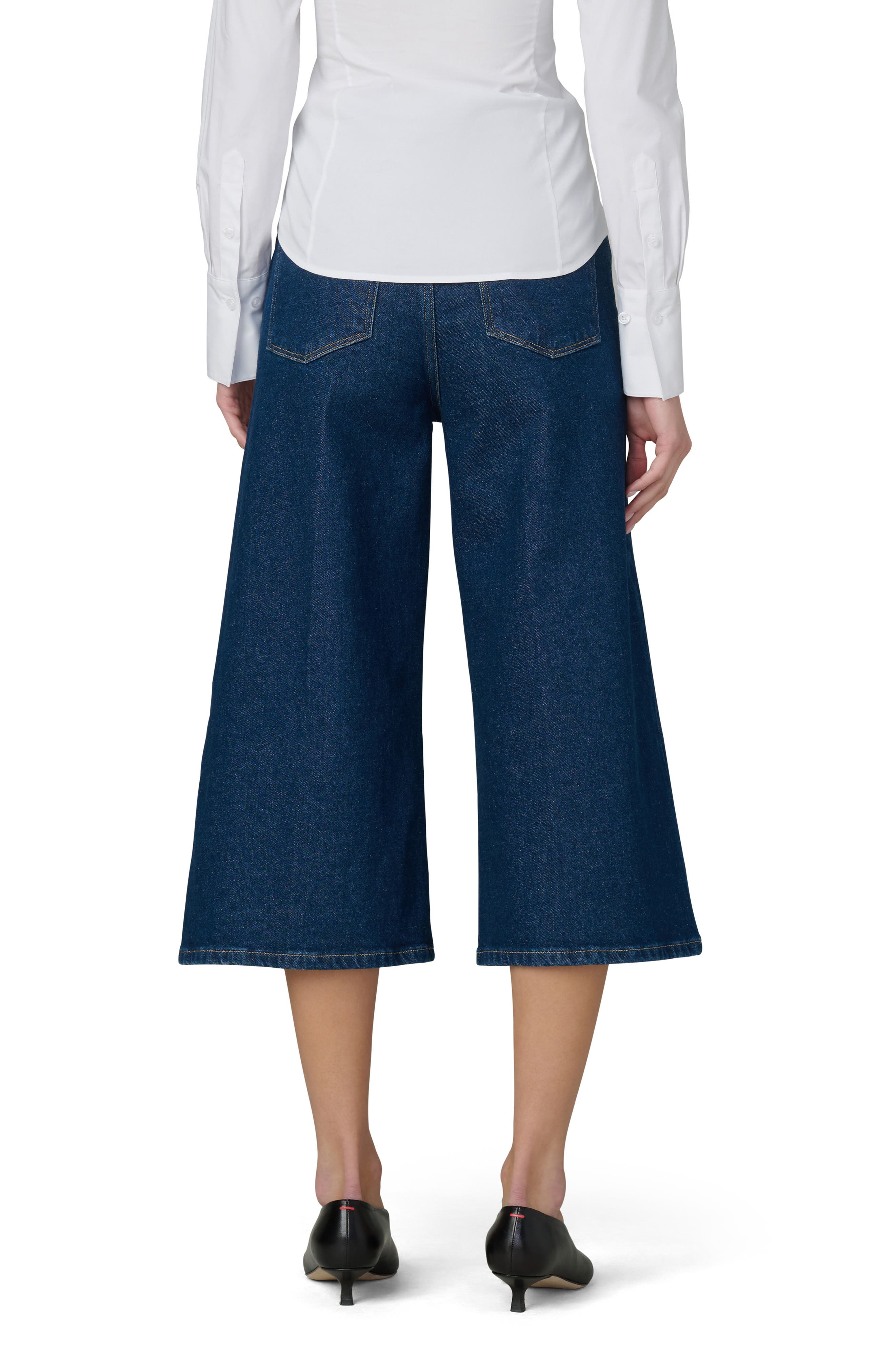 The Culotte High Waist Crop Wide Leg Jeans - image 2