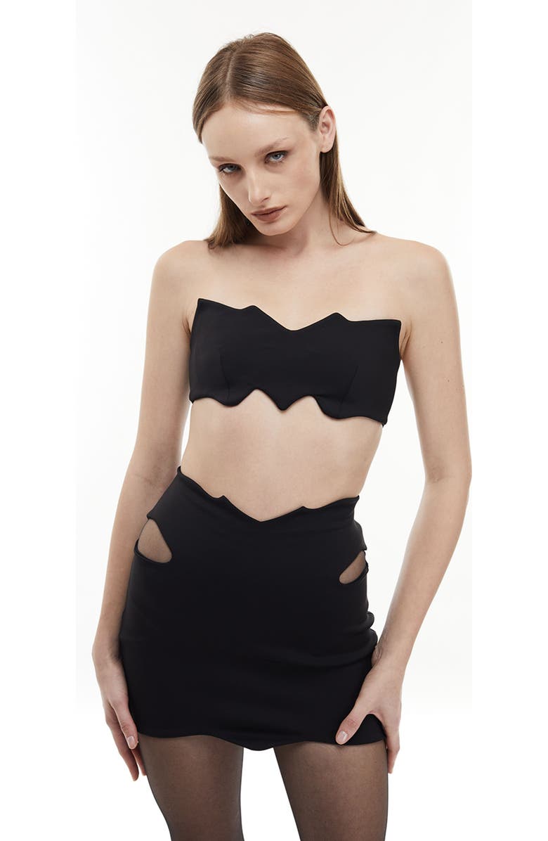 Mother of All Butterfly Mini Dress, Alternate, color, Black