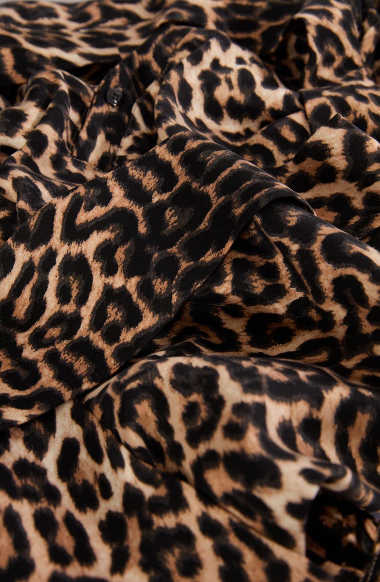 Cache Coeur Roxane Maternity and Nursing Kimono, Alternate, color, Leopard