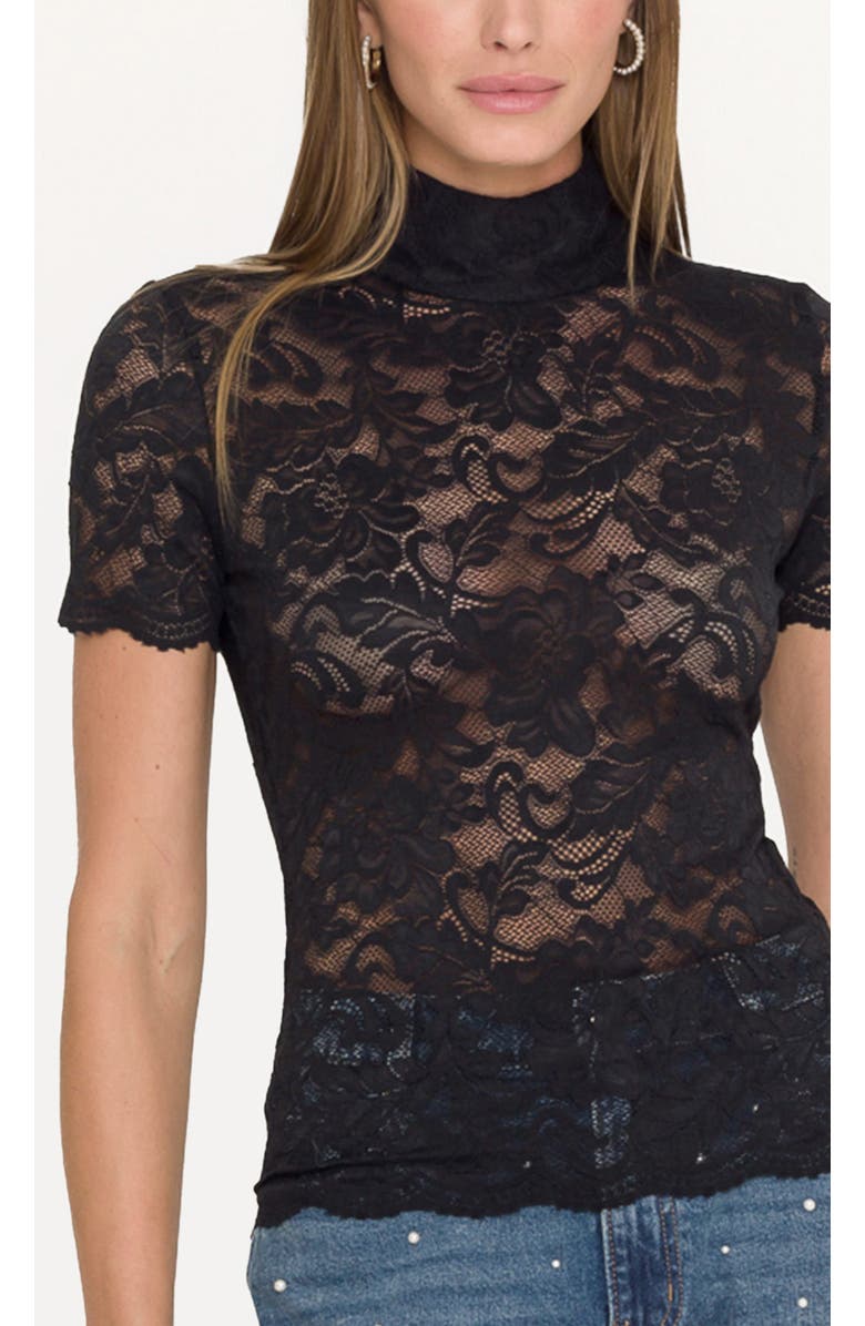 Generation Love Callen Lace Top, Alternate, color, Black