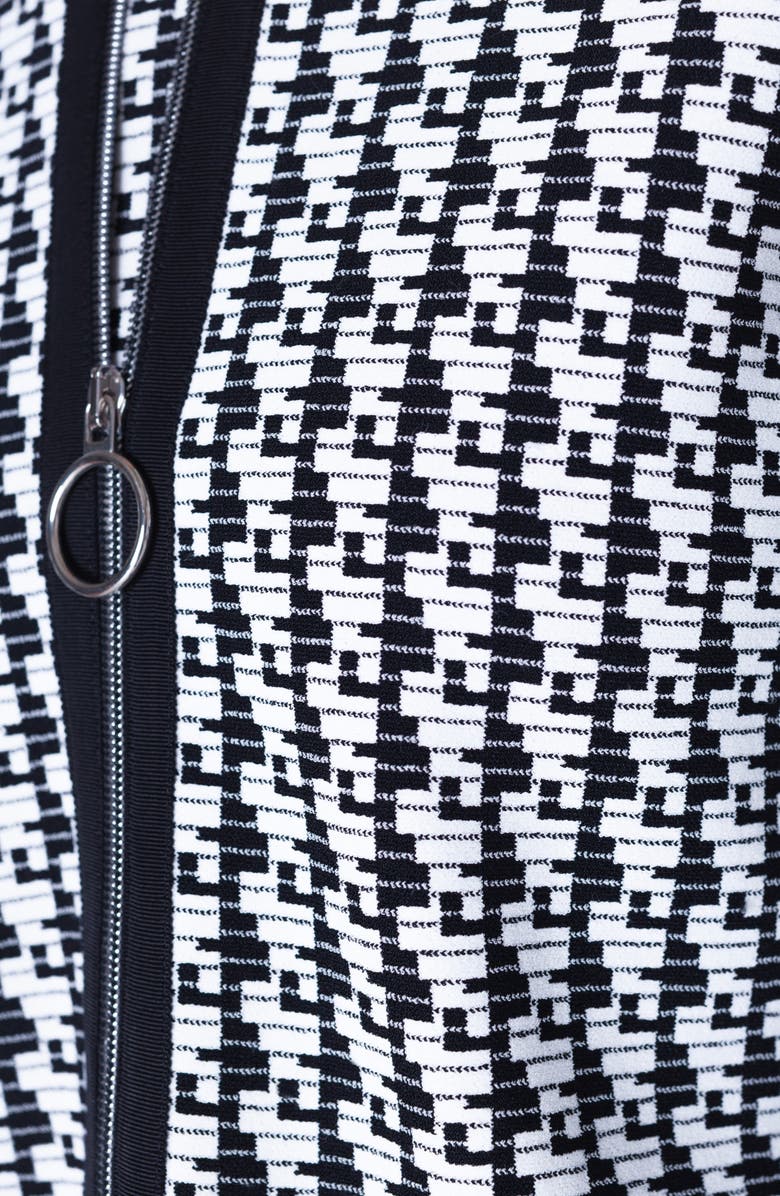 Akris punto Soundboard Pattern Crop Cardigan, Alternate, color,