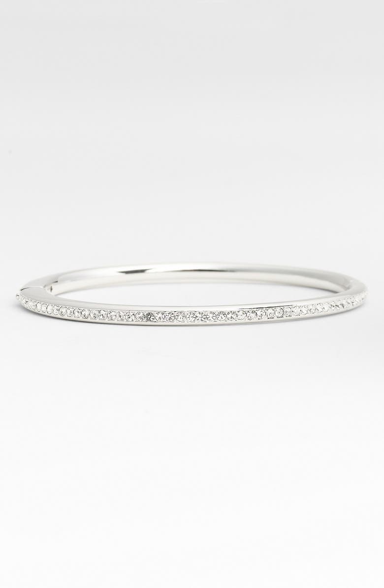 Nadri Channel Set Crystal Hinged Bangle, Alternate, color, 