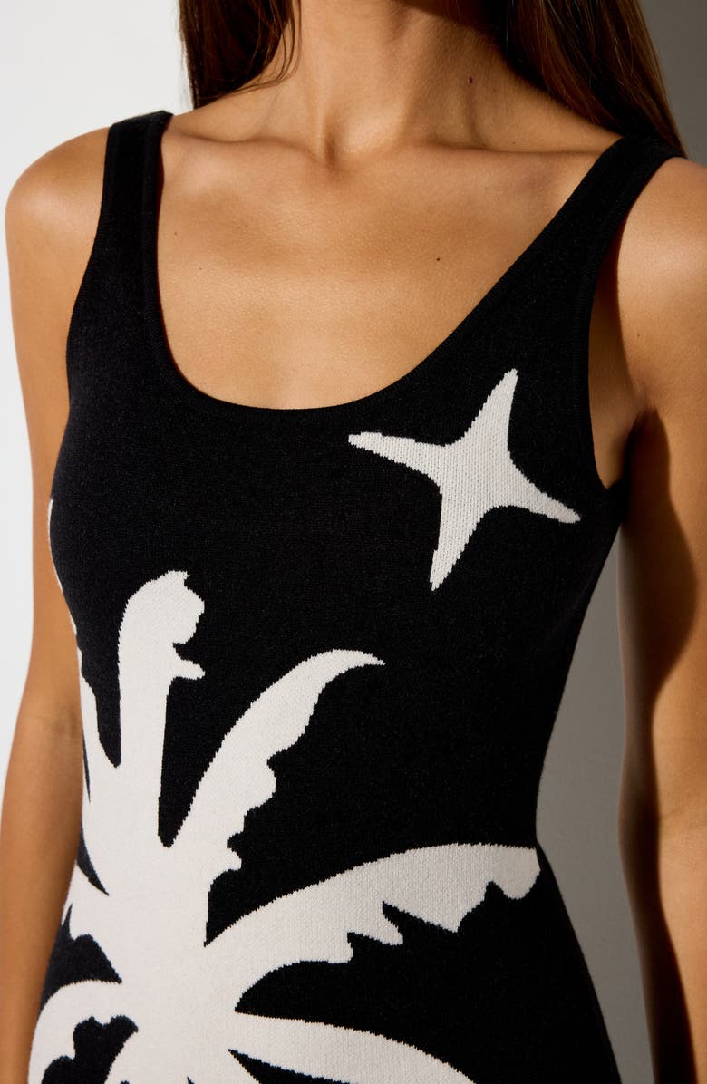 Spiritual Gangster Yasmin Sundrift Jacquard Dress, Alternate, color, Black