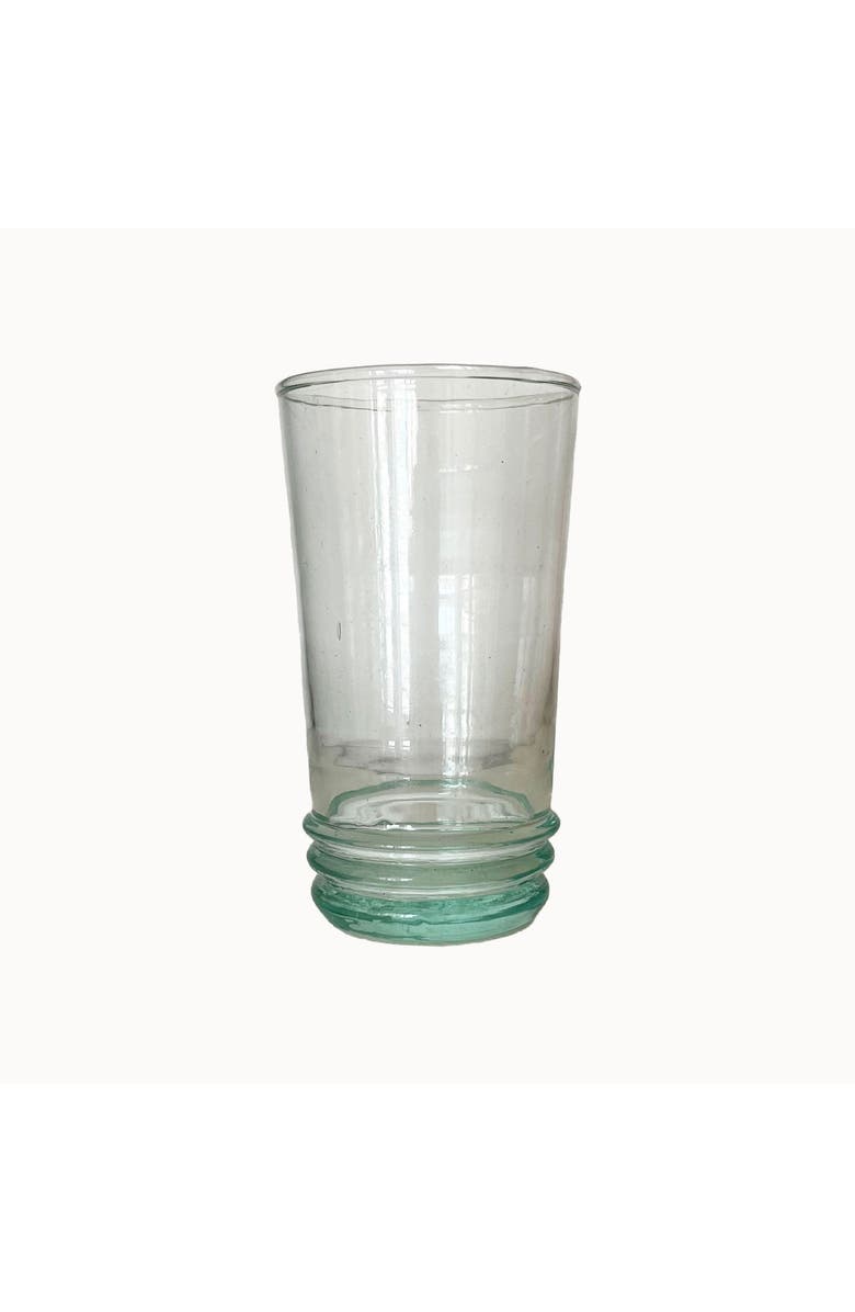 Apartment F Moroccan Ripple Glass Cup | Set of Two, Main, color, Clear