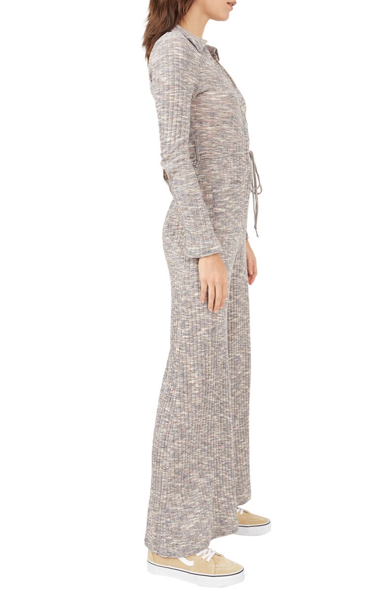 Free People In Space Tie Waist Wide Leg Jumpsuit, Alternate, color, 