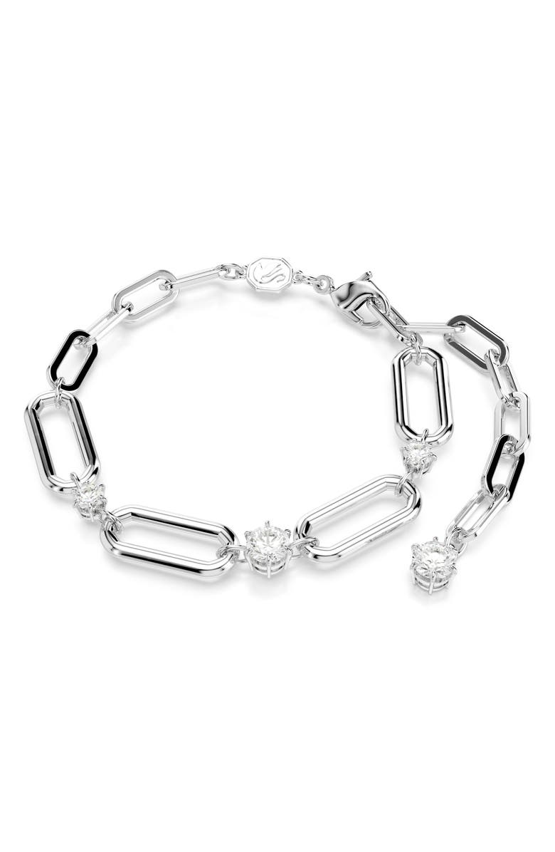 Swarovski Constella Bracelet, Main, color, White/ Silver