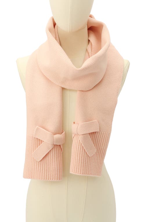 Kate Spade New York Bow Trim Scarf In Pink