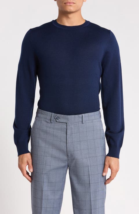 Washable Merino Wool Crewneck Sweater