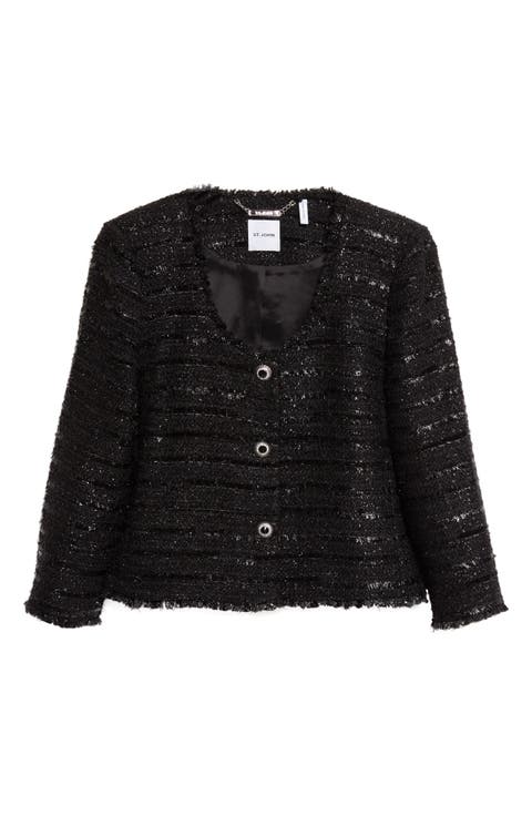 Metallic Tweed Jacket