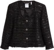 ST. JOHN Metallic Tweed Jacket