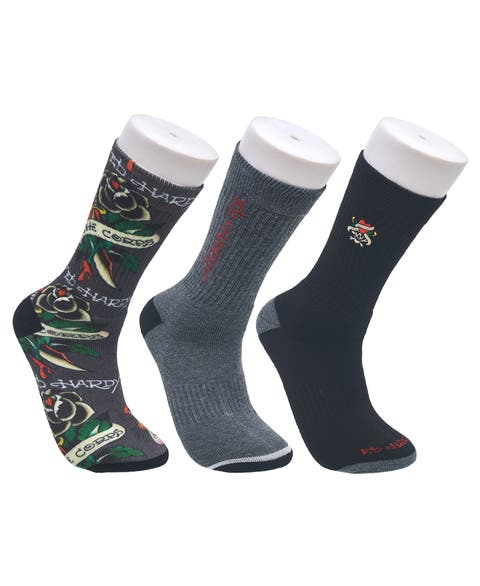 360 Print Full Cushion Crew Sock 3-Pack