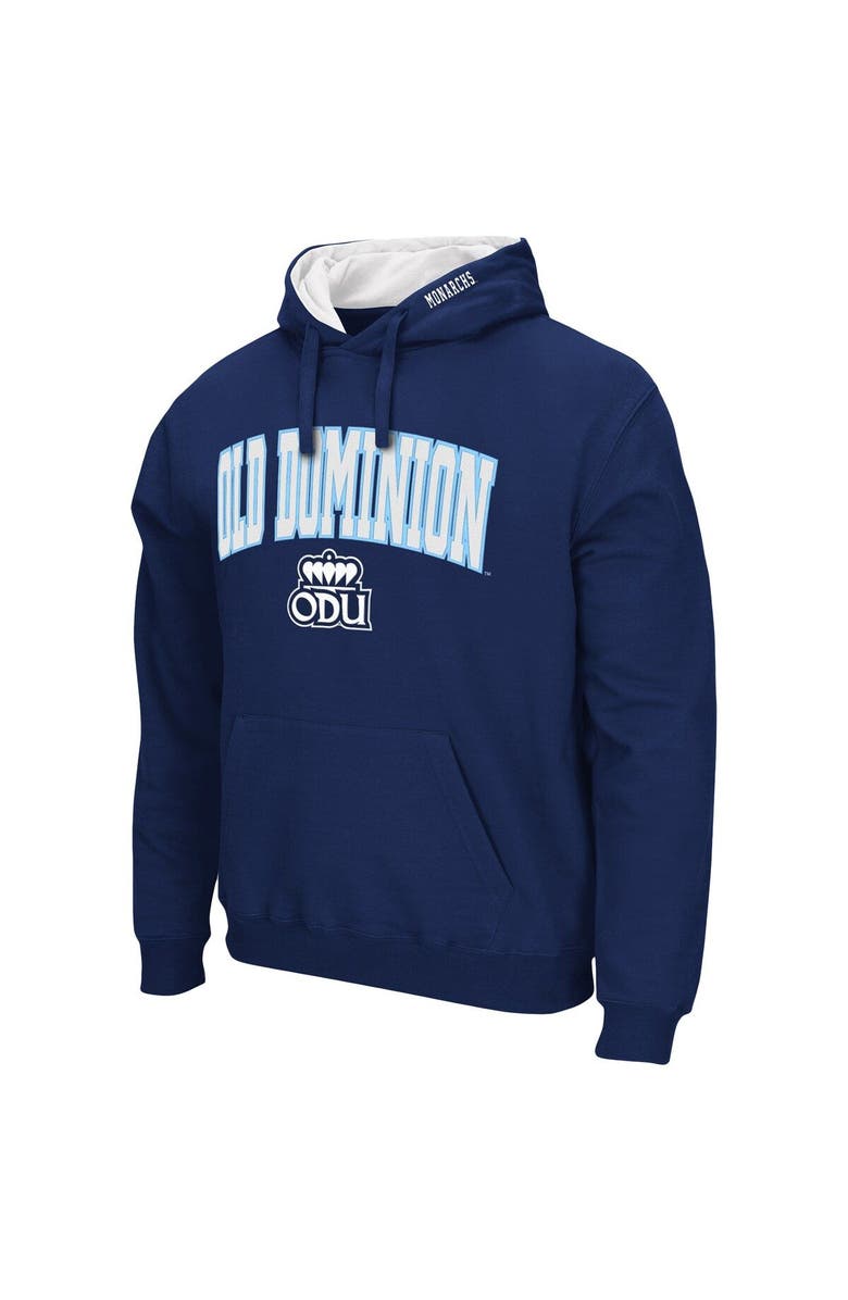 COLOSSEUM Men's Colosseum Navy Old Dominion Monarchs Arch and Logo Pullover Hoodie, Alternate, color, Navy