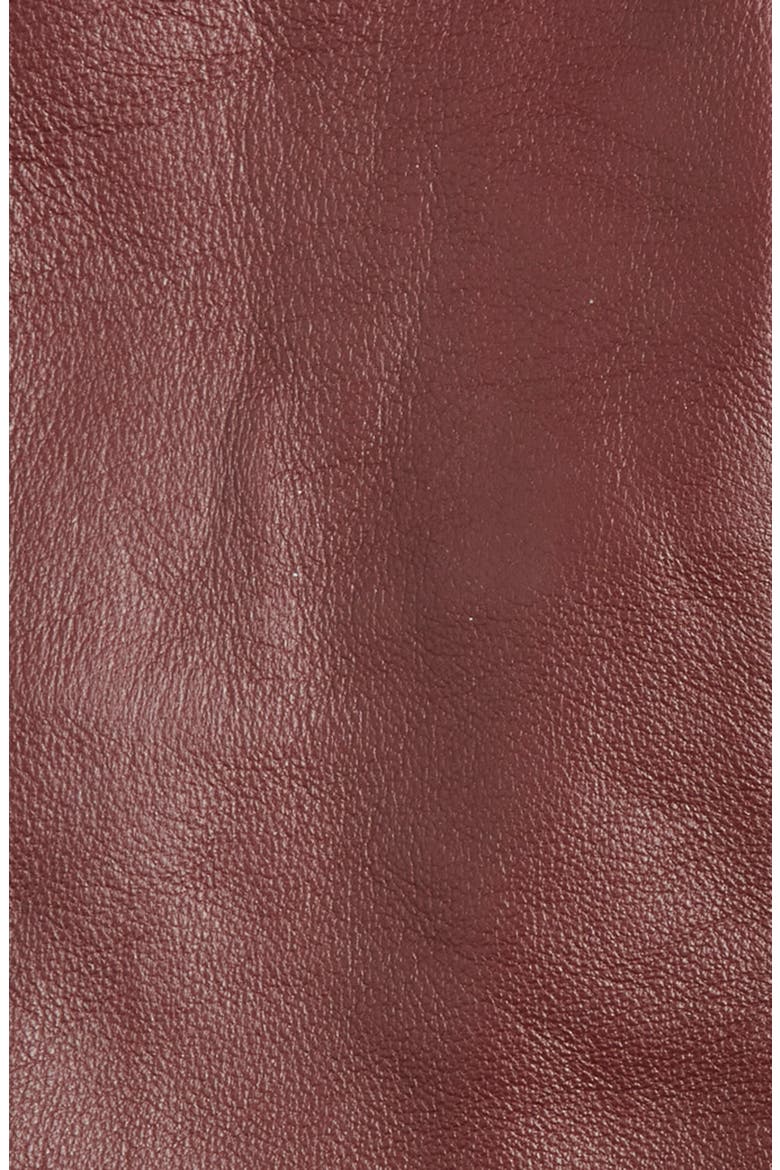 Cashmere Lined Leather Touchscreen Gloves, Alternate, color, CHIANTI