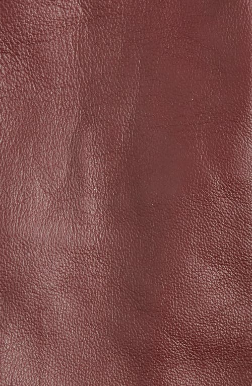 Nordstrom Cashmere Lined Leather Touchscreen Gloves In Burgundy