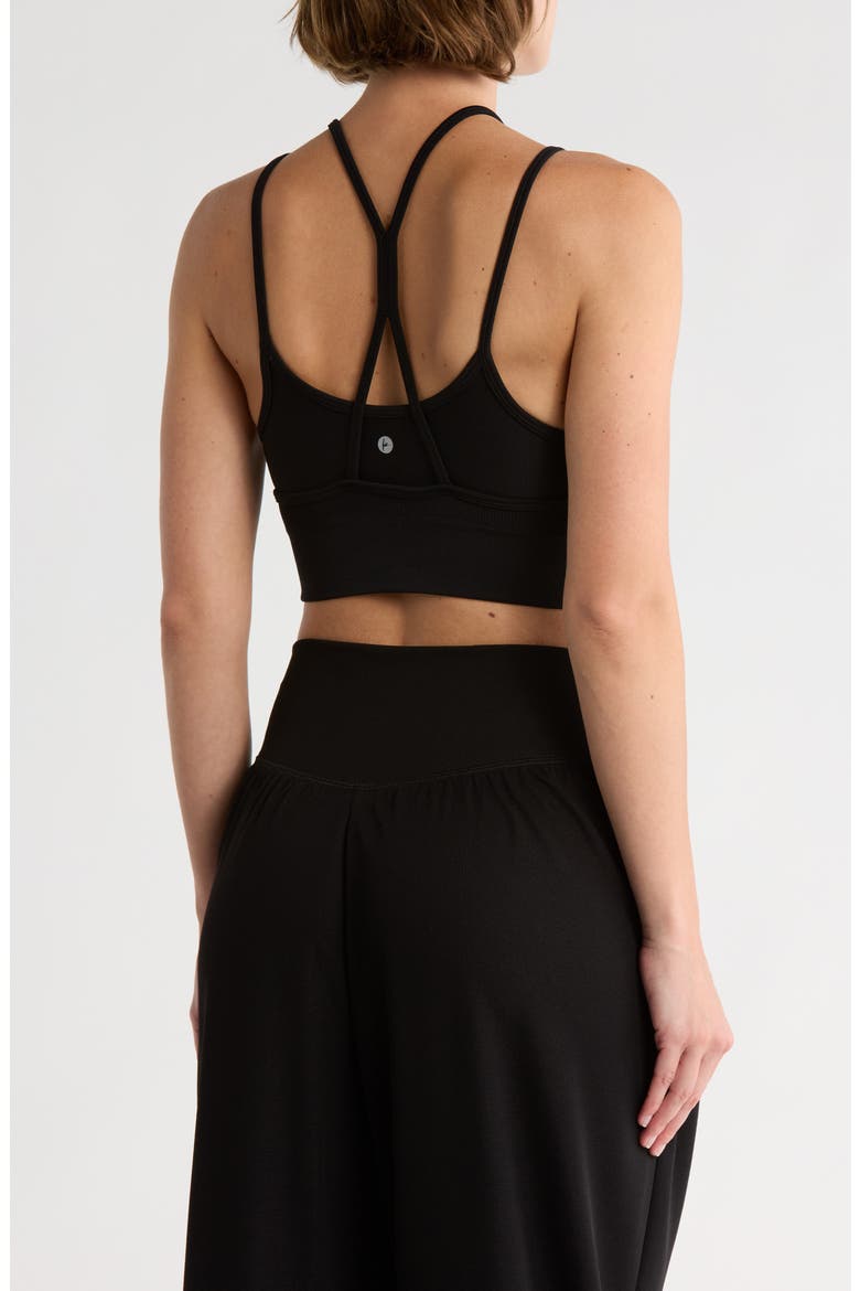 Lively Seamless Double Layer Bralette, Alternate, color, BLACK