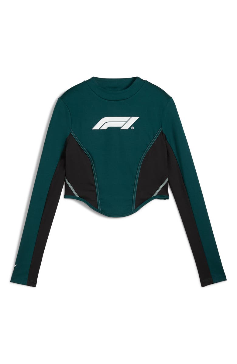 PUMA Formula 1<sup>®</sup> Long Sleeve Racing Top, Alternate, color, Green Terrain