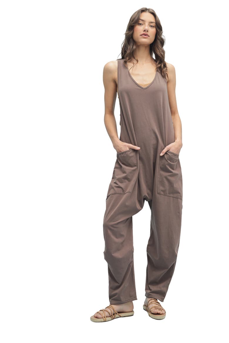 Drop Sleeveless Romper, Alternate, color, CHARCOAL
