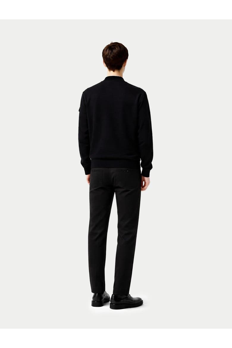 Cashmere Bomber, Alternate, color, black