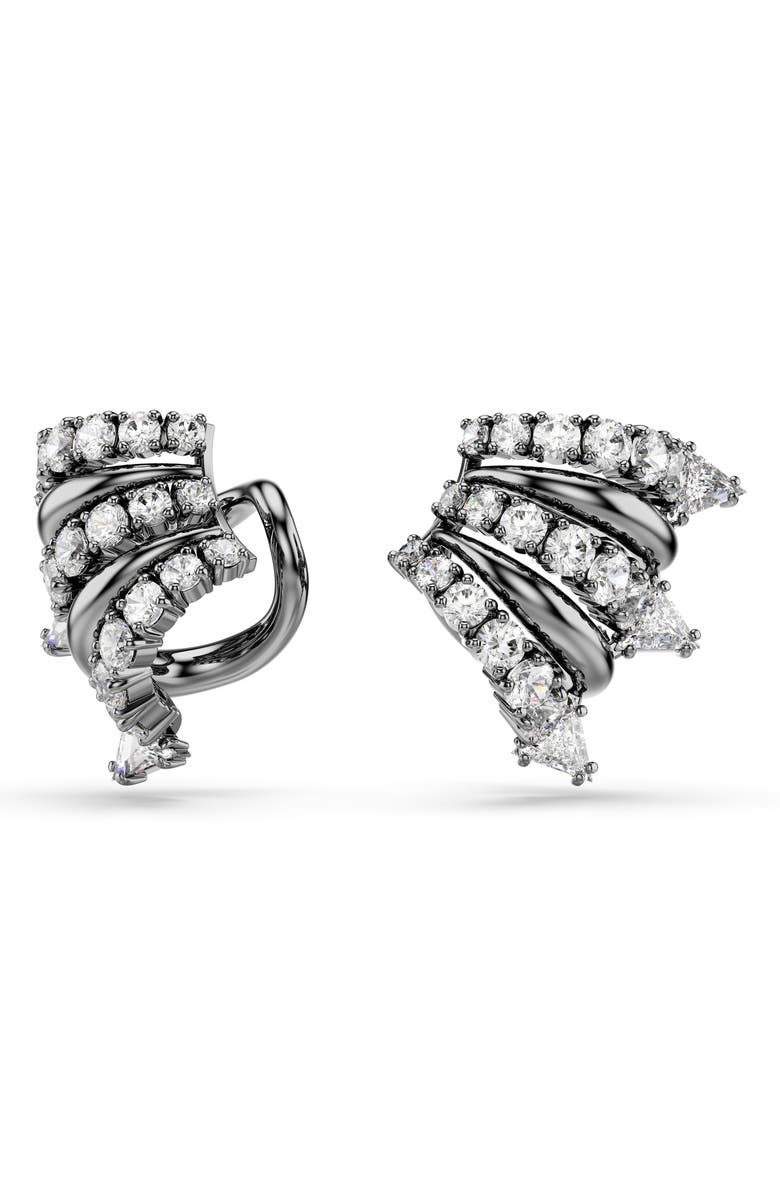 Swarovski Sublima Crystal Ear Cuffs, Alternate, color, Rhodium/ White