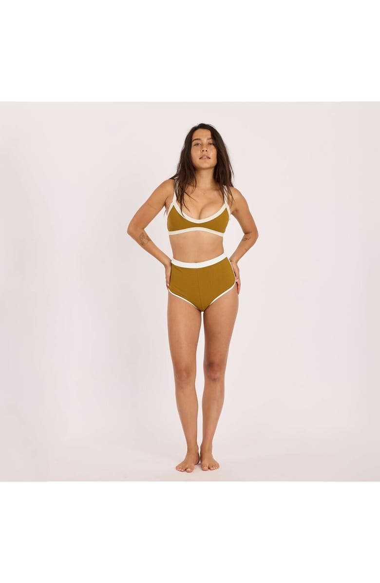 Sisstr Revolution Rising Tides Bralette Bikini Top - Women's, Alternate, color, Hazelnut