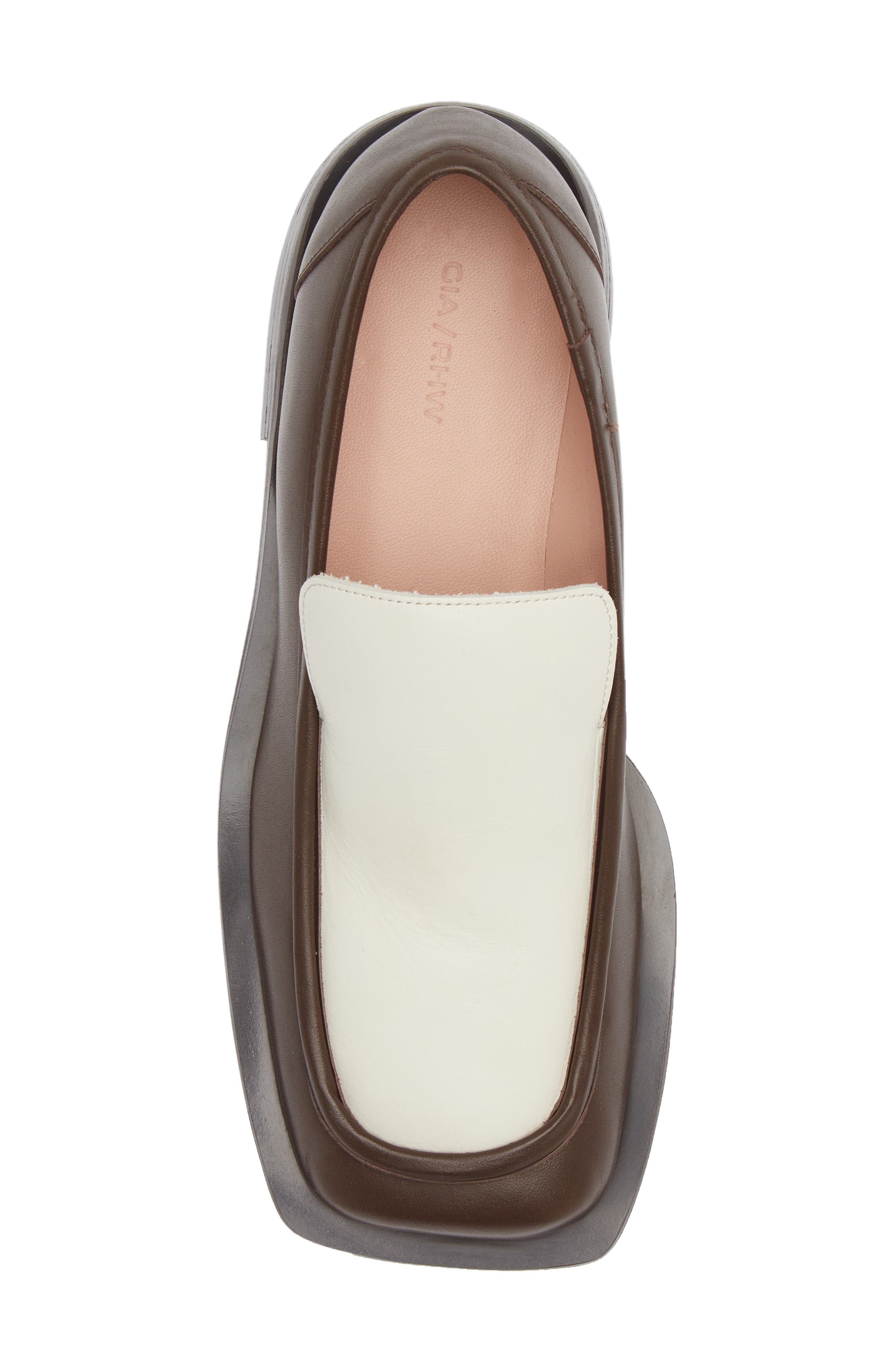 GIA BORGHINI Rosie Two-Tone Square Toe Loafer, Alternate, color, 