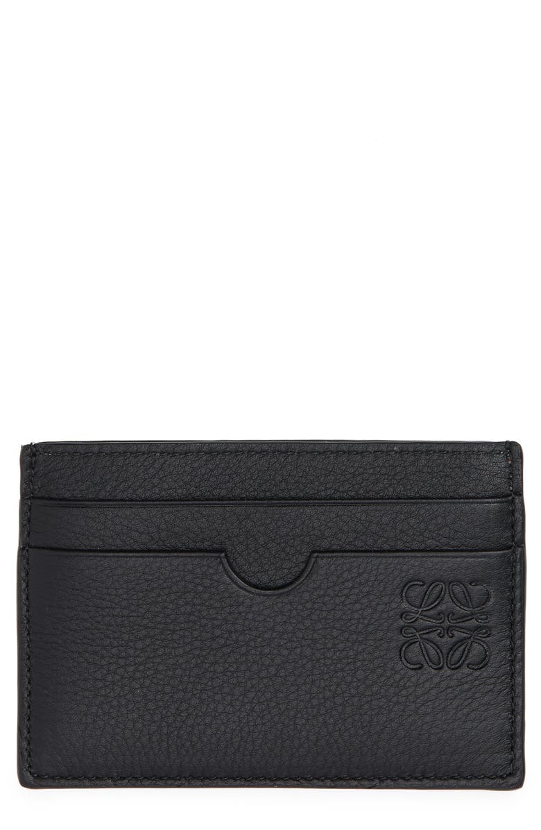 Loewe Rainbow Leather Card Holder, Main, color, 