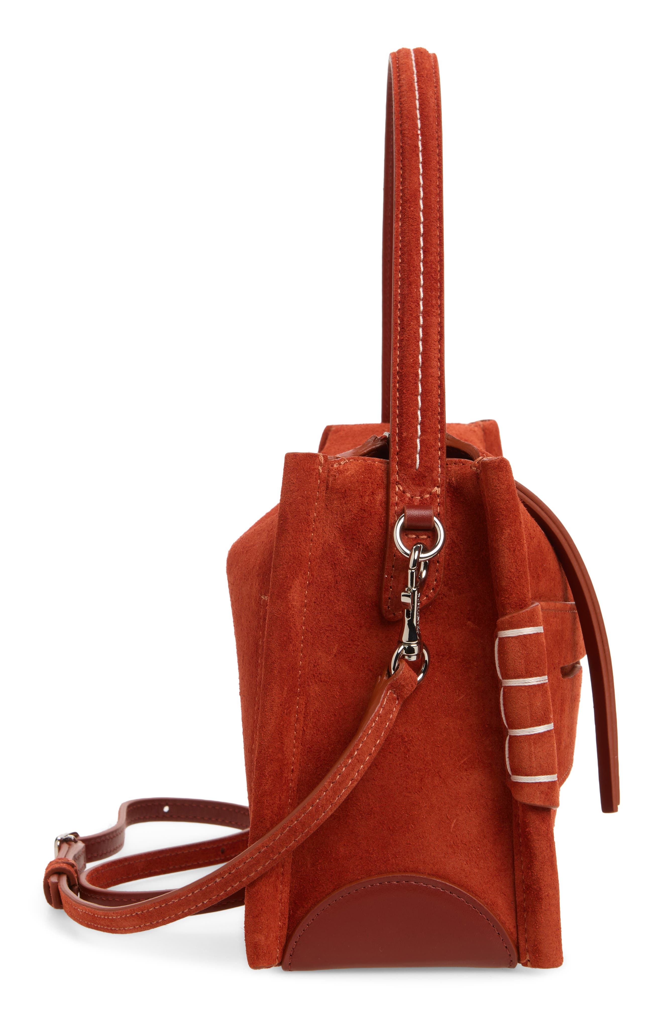Loafer Leather Crossbody Bag, Alternate, color, RUST 405