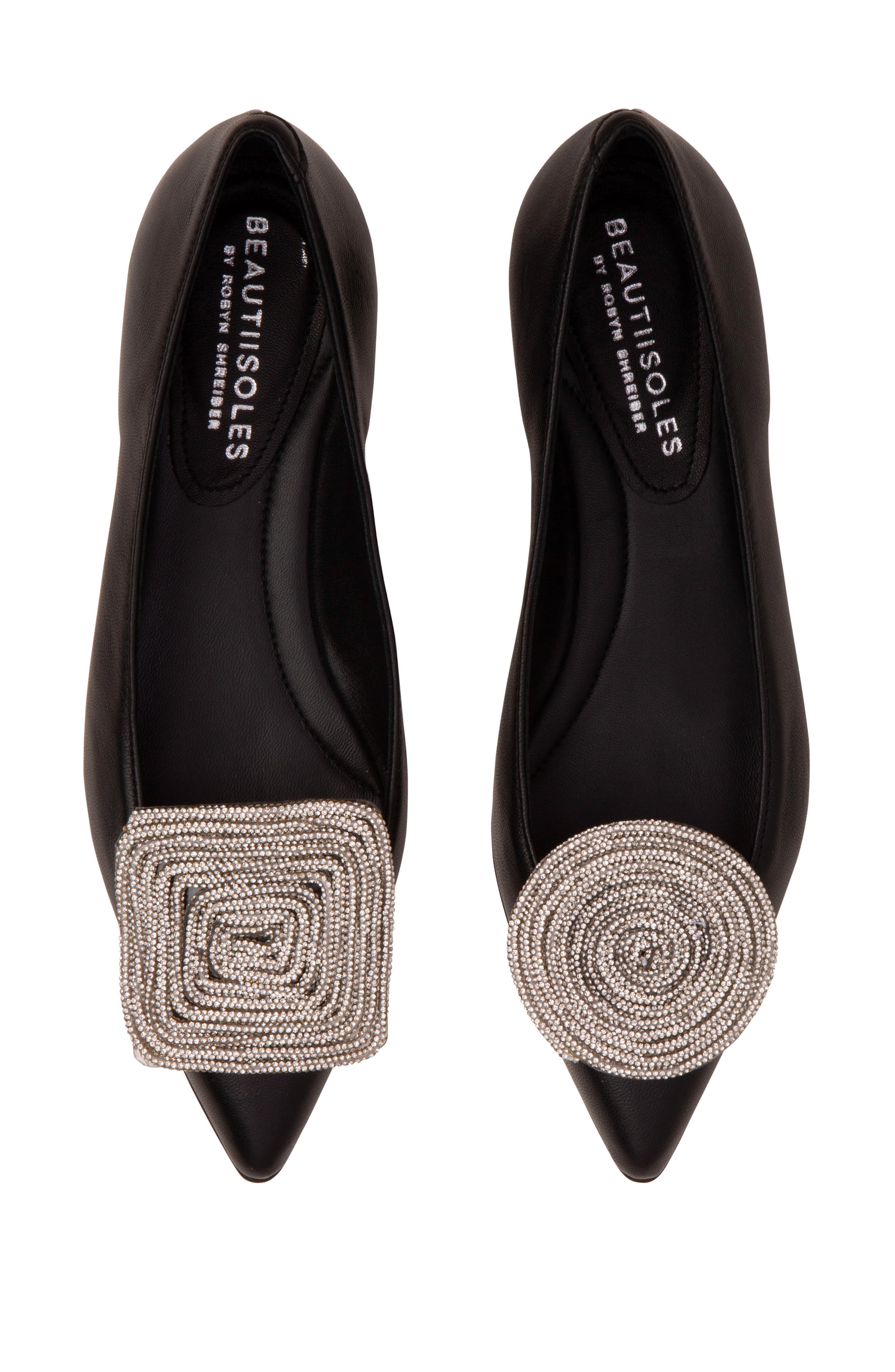 Bonnie Pointed Toe Ballet Flat, Alternate, color, BLACK