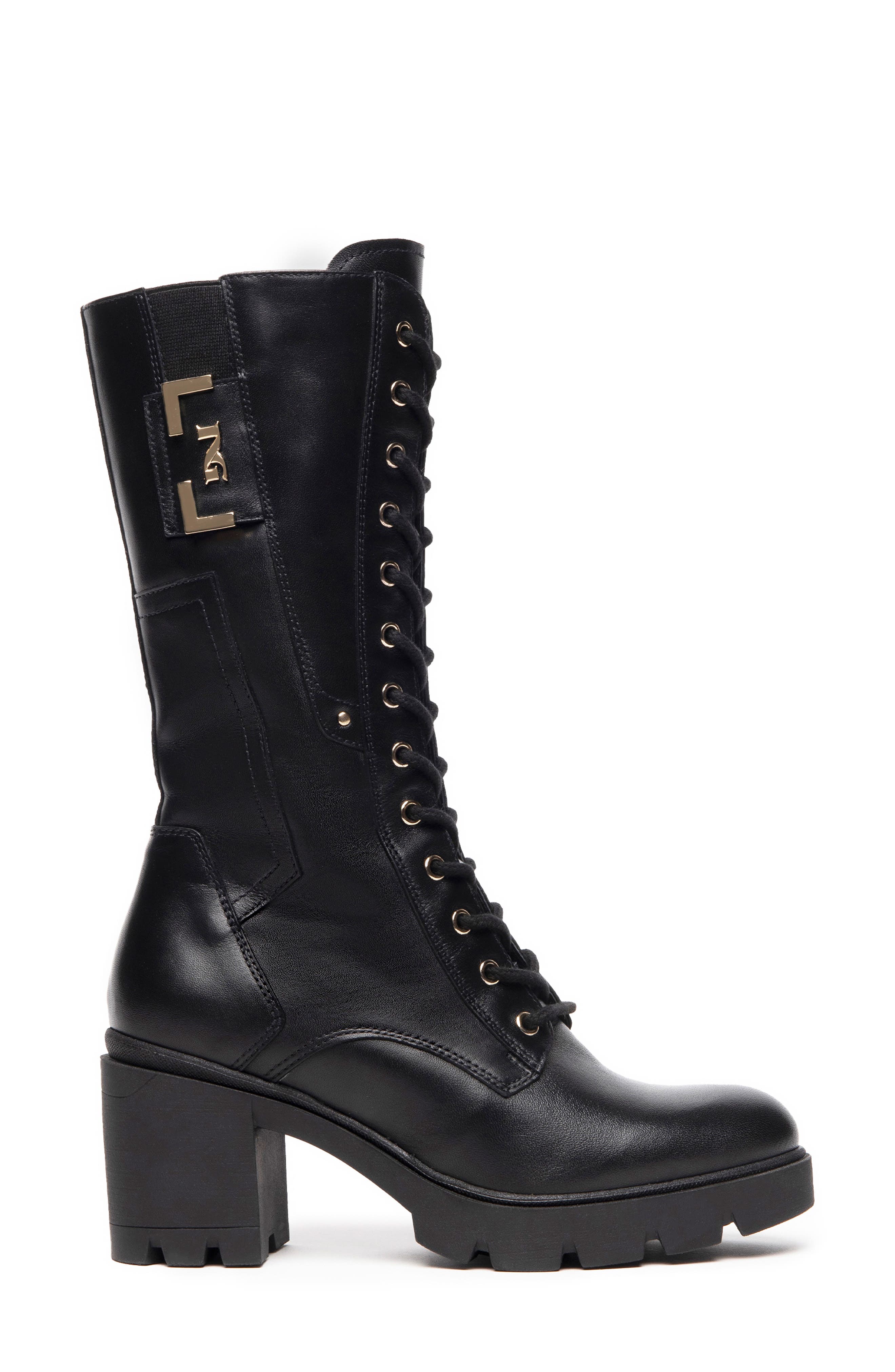 NeroGiardini Moto Platform Boot, Alternate, color, Black