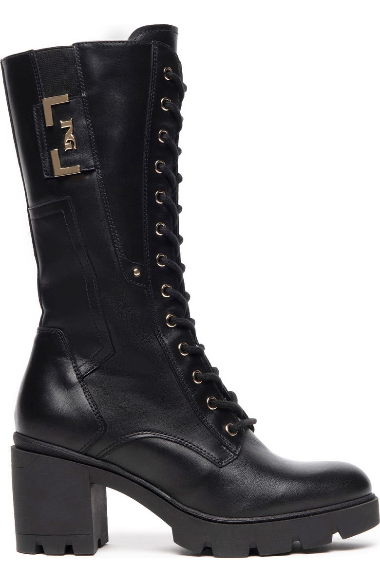 NeroGiardini Moto Platform Boot, Alternate, color, Black