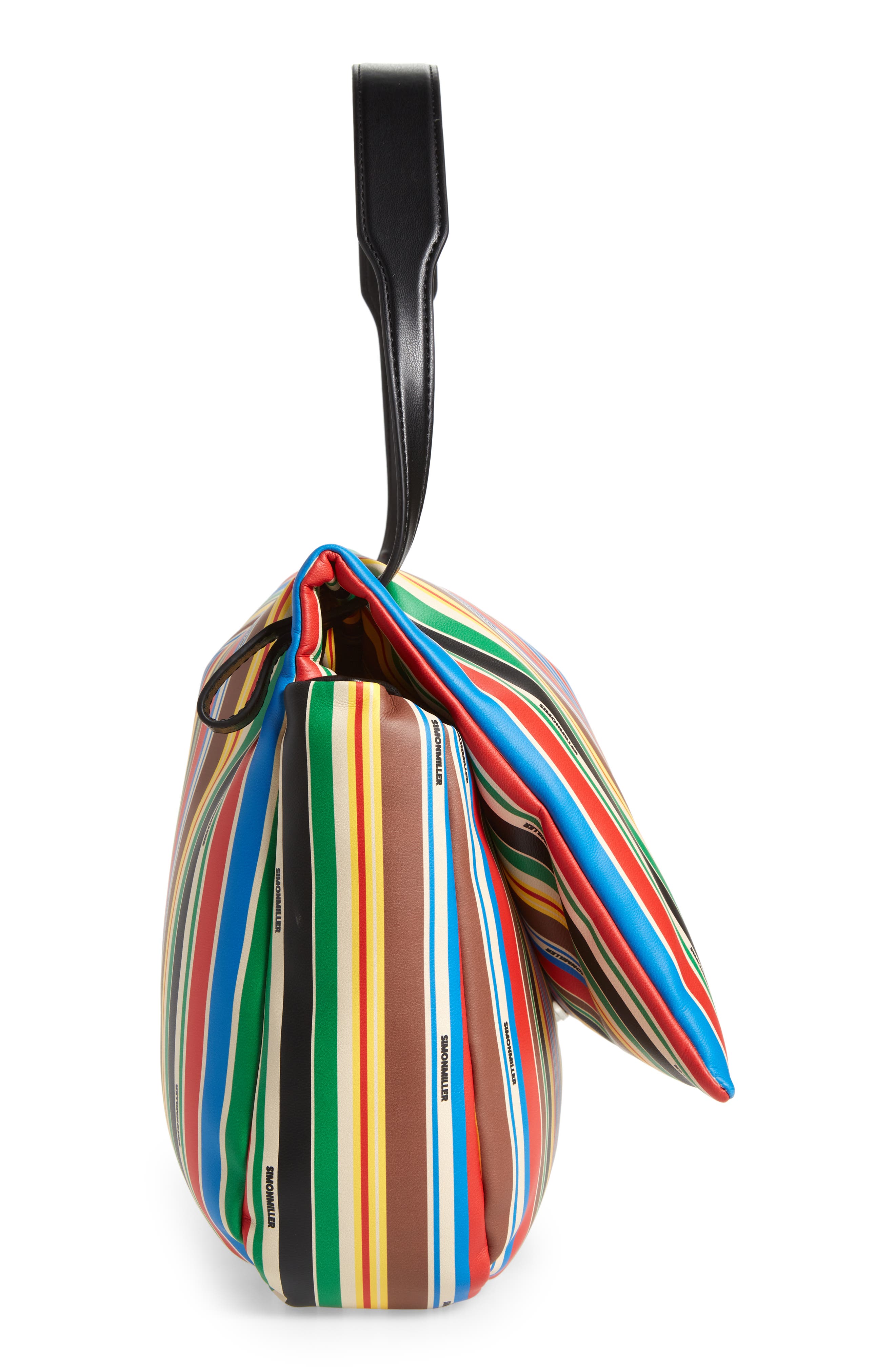 Simon Miller Turnover Stripe Small Shoulder Bag, Alternate, color, 