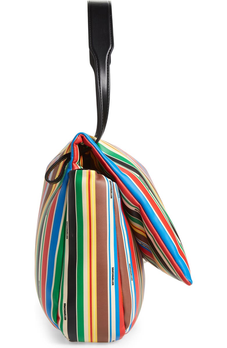 Simon Miller Turnover Stripe Small Shoulder Bag, Alternate, color,