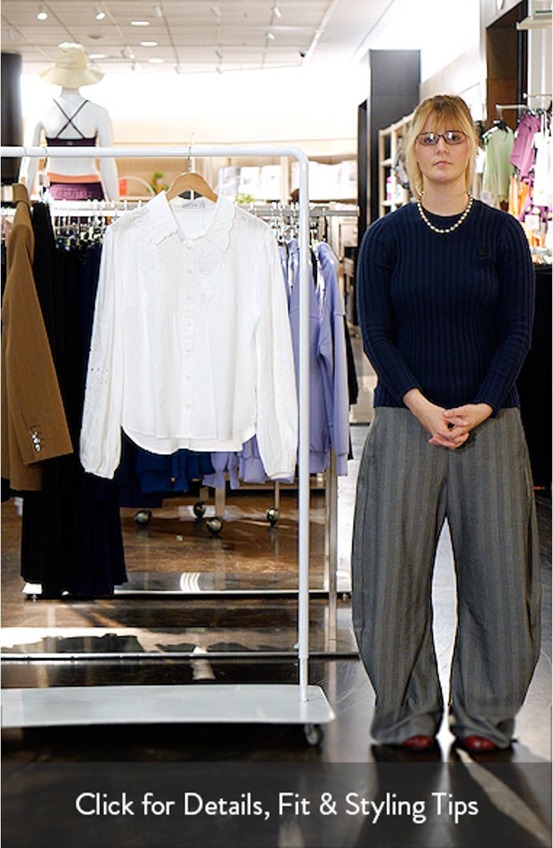 Aeloria Eyelet Button-Up Shirt, sales video thumbnail