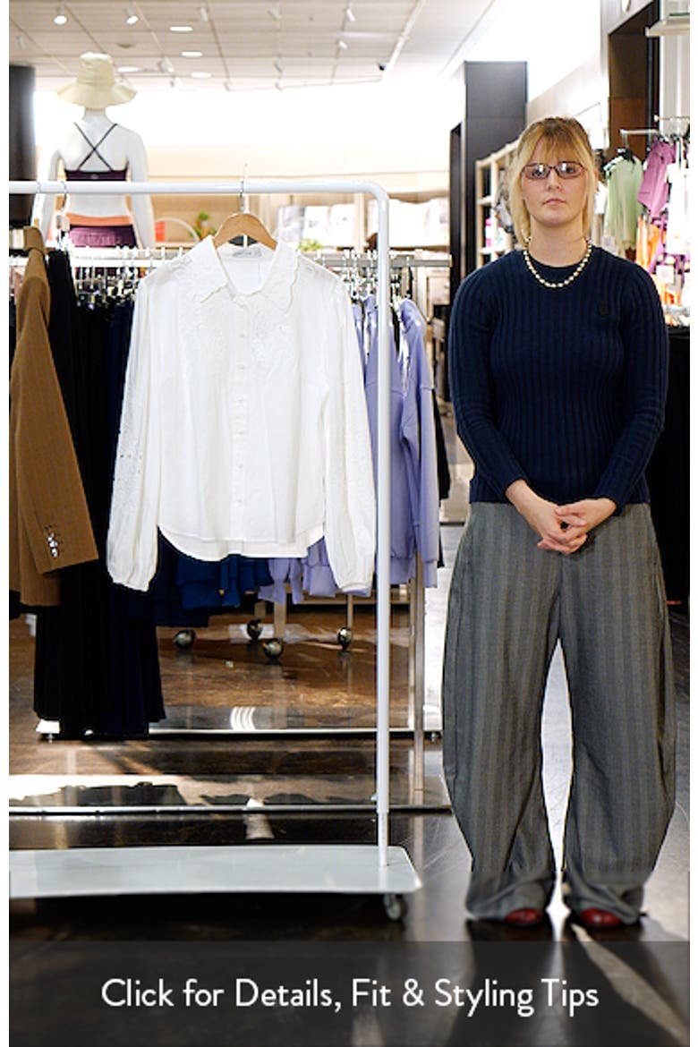 Aeloria Eyelet Button-Up Shirt video