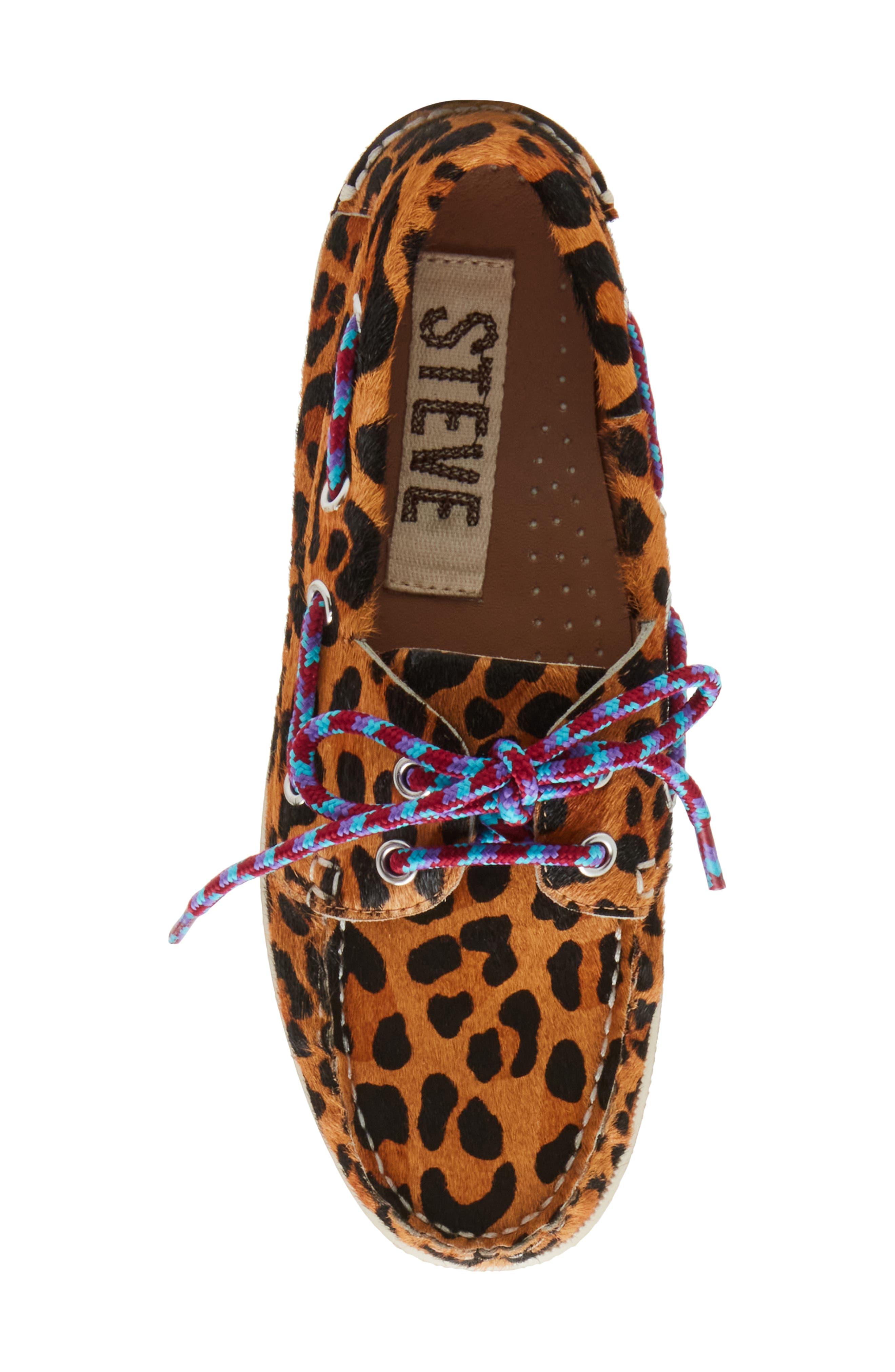 Steve Madden Sail Genuine Calf Hair Boat Shoe, Alternate, color, 