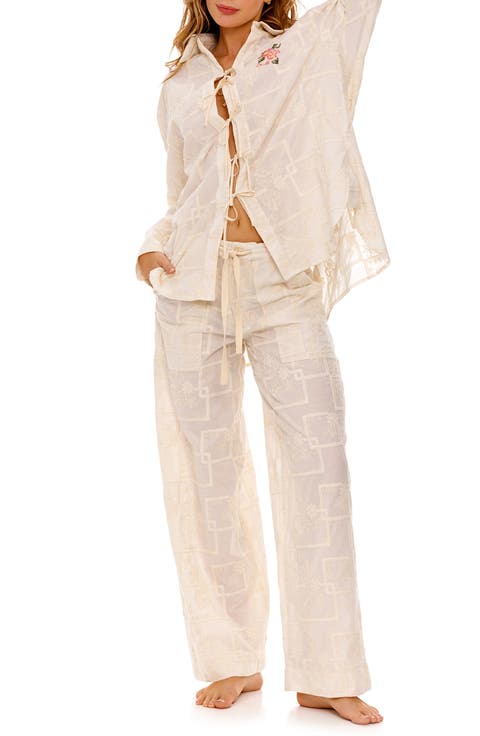 Caroline Meraki Cotton Cover-Up Pants