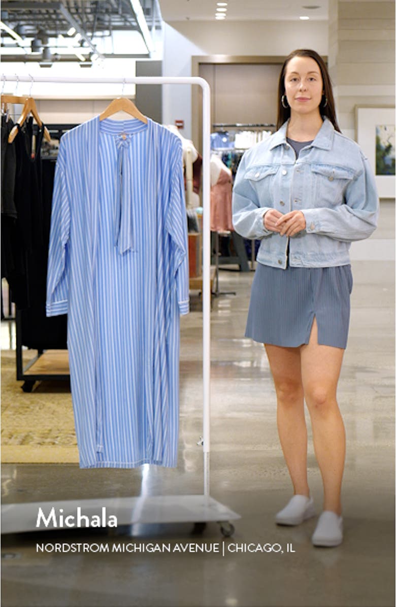 Gisele Stripe Longline Robe, sales video thumbnail