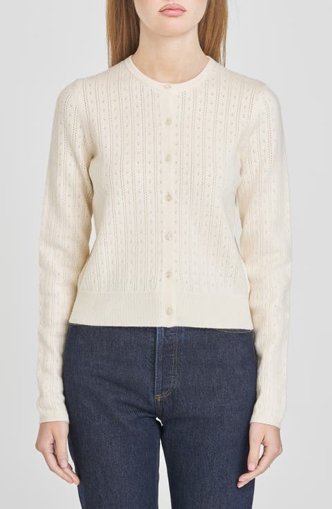 Sandy Pointelle Cardigan