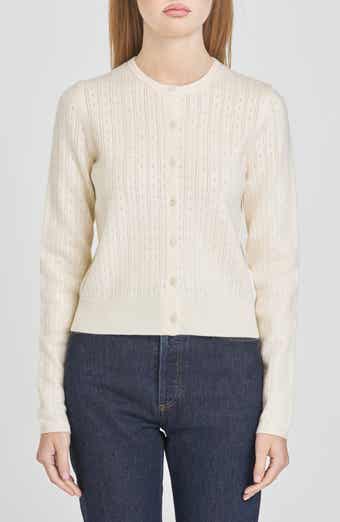 WAYF Sandy Pointelle Cardigan