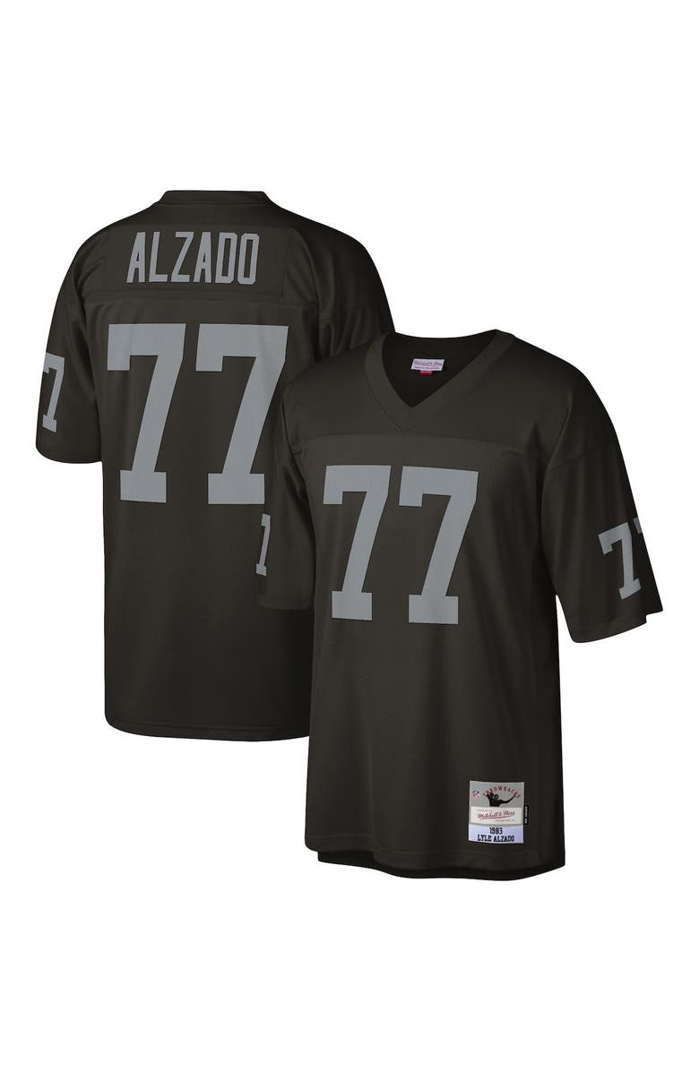Mitchell & Ness Men's Mitchell & Ness Lyle Alzado Black Las Vegas Raiders 1983 Legacy Replica Jersey, Main, color,