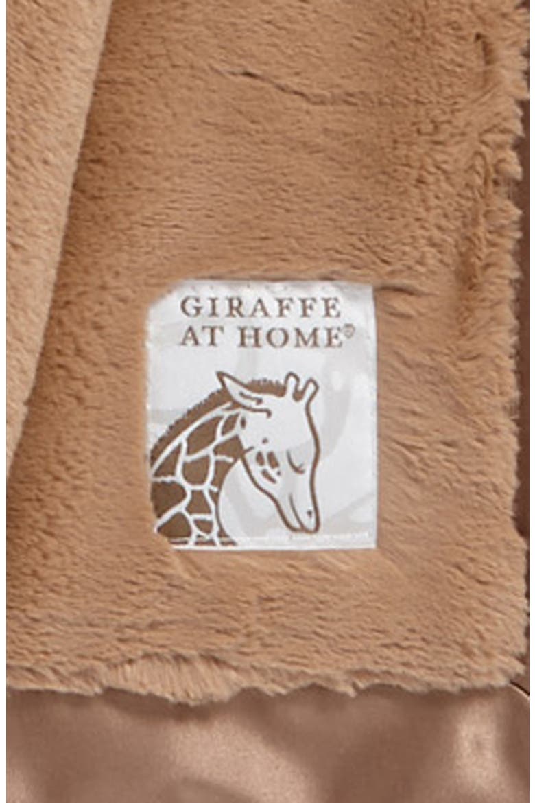 Giraffe at Home Luxe™ Faux Fur Throw, Alternate, color, MOCHA2