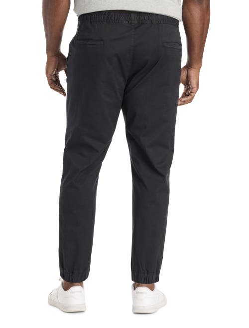 True Nation By Dxl Big & Tall All-day Slim Fit Joggers In Black