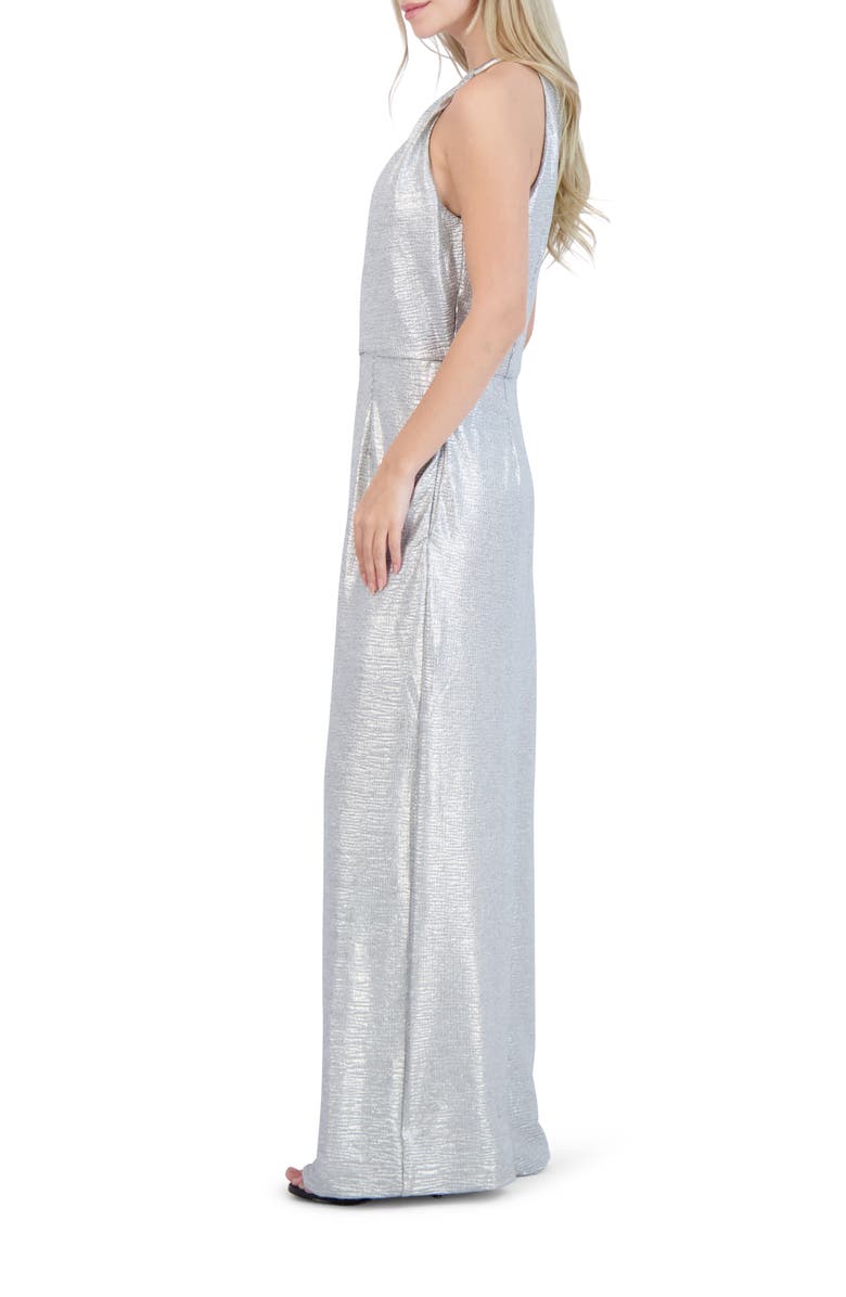 Donna Ricco Halter Neck Jumpsuit, Alternate, color, 