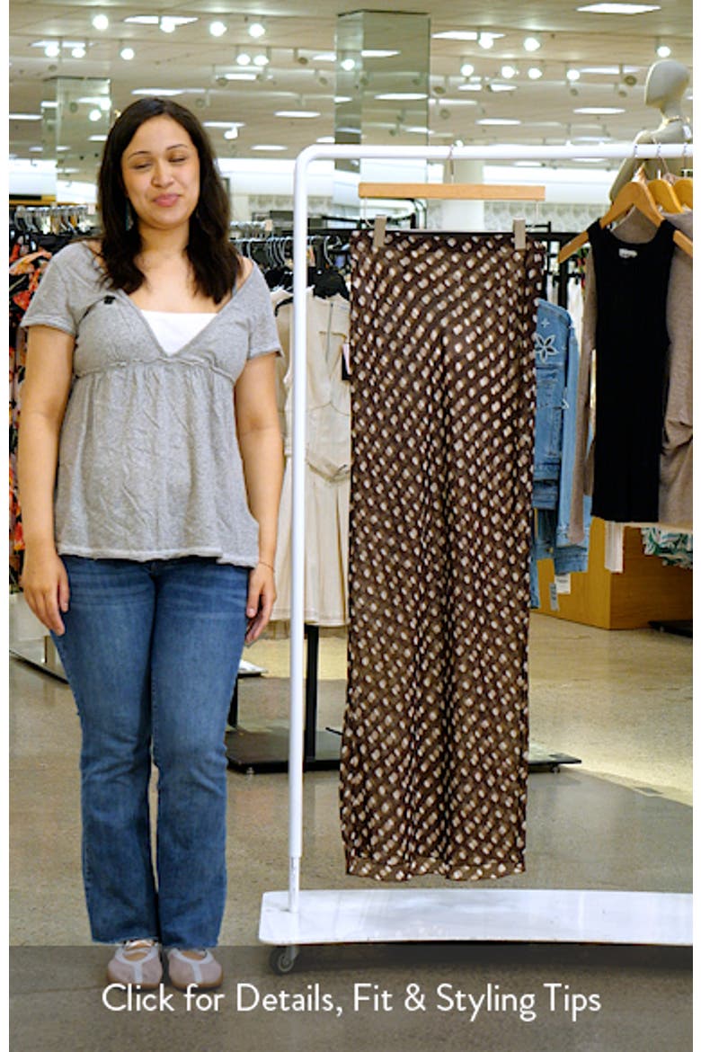 Polka Dot Illusion Chiffon Maxi Skirt video
