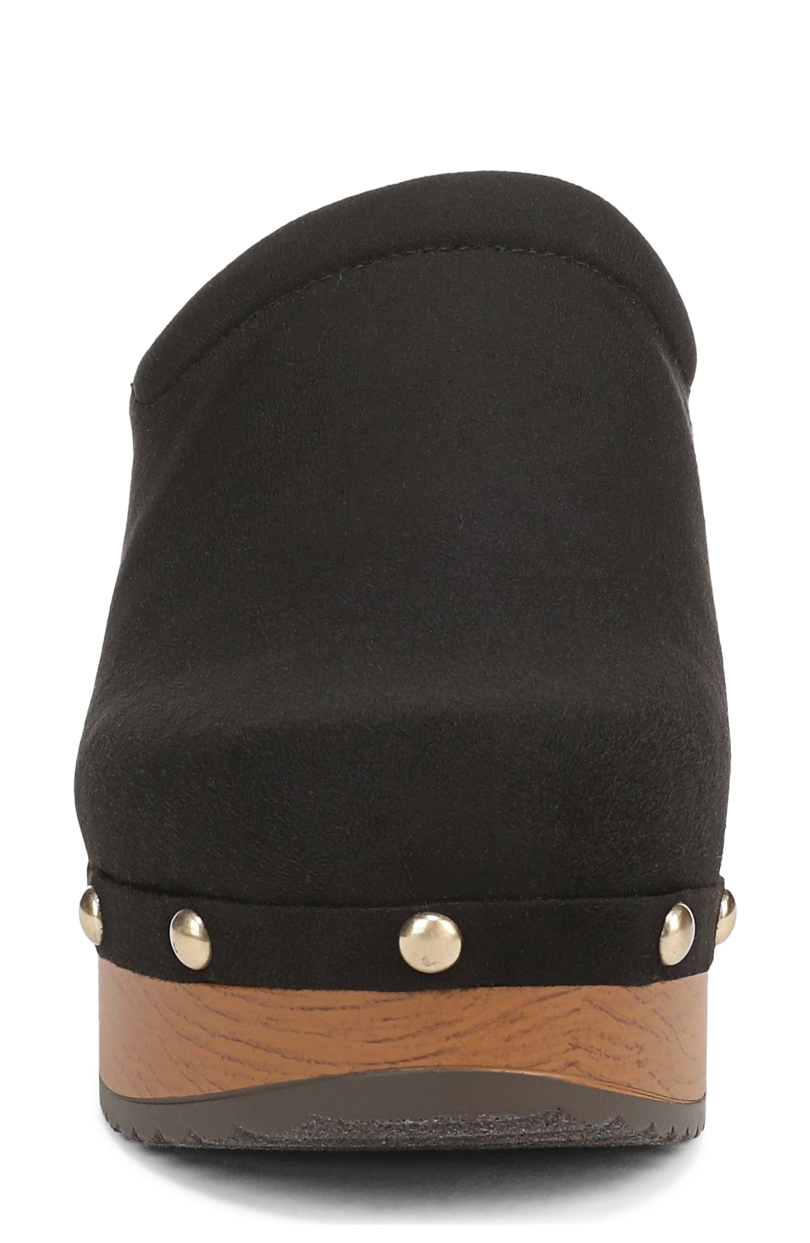 Classic Joy Clog, Alternate, color, BLACK MICROSUEDE